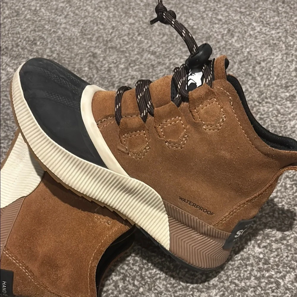 Sorel Kids Brown Suede Duck Boots